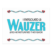 Rescaté un diseño de la adopción del perro de Wauz Postales