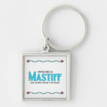 Rescaté un mastín (el perro masculino) llavero personalizado