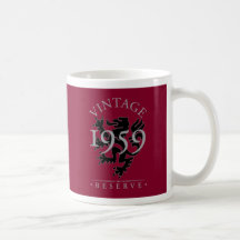 Reserva 1959 del vintage tazas de café