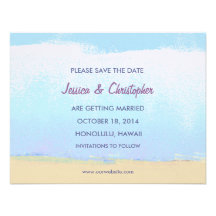 Reserva artsy minimalista de la playa las invitaci comunicados