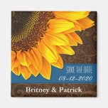 Reserva azul del girasol de Brown del boda los ima