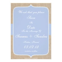 Reserva azul elegante lamentable de la arpillera d anuncios personalizados