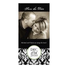 Reserva blanco y negro con clase la fecha Photocar Tarjetas Fotográficas