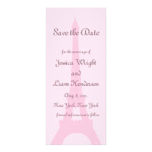 Reserva bonita de París la fecha Invitaciones Personales