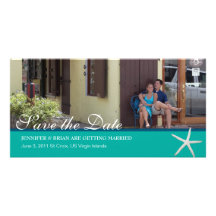 Reserva con playas la fecha Photocard Tarjetas Fotográficas Personalizadas