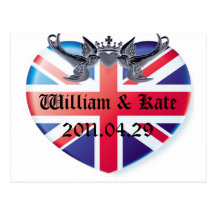 Reserva de Guillermo y de Kate 2011.04.29 la fecha Postal