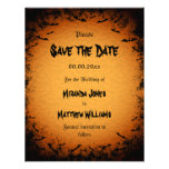 Reserva de Halloween la invitación de la fecha con