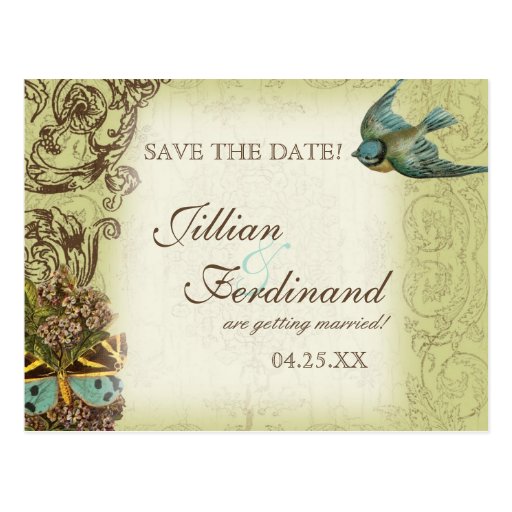 Reserva de la postal del boda de Botanica la fecha