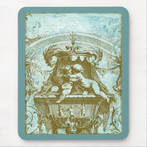 Reserva de la querube del vintage el diseño de la  alfombrillas de raton