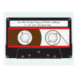 Reserva de Mixtape del indie (negro/rojo) la fecha Tarjeta Postal
