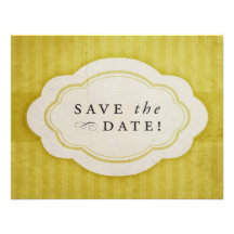 Reserva de oro del amarillo del vintage rústico la invitación personalizada