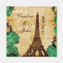 reserva de París de la torre Eiffel del verde esme Imanes
