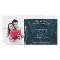 Reserva del azul la tarjeta de felicitación de la  tarjetas fotograficas