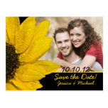Reserva del boda de la foto del girasol la postal 