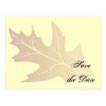 Reserva del boda de la hoja del roble del otoño la