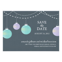 Reserva del boda de la linterna de papel la fecha anuncios personalizados