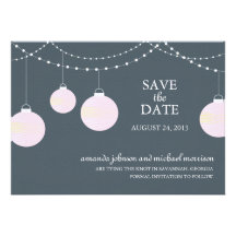 Reserva del boda de la linterna de papel la fecha invitacion personal 