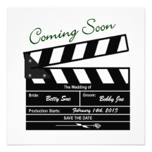 Reserva del boda de la tablilla de la película la  invitacion personal 