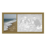 Reserva del boda de playa la tarjeta de la foto de tarjetas fotograficas 