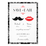 Reserva del boda del damasco del bigote de los lab comunicados personalizados