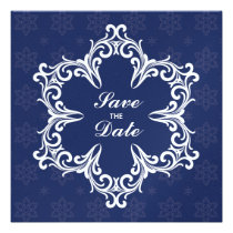 Reserva del boda del invierno la invitación de la  invitaciones