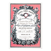 Reserva del boda del jardín del vintage las tarjet comunicado personal  