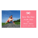 Reserva del cangrejo la fecha Photocard (salmones) Tarjetas Con Fotos Personalizadas