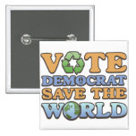 Reserva del Dem del voto el mundo Pins