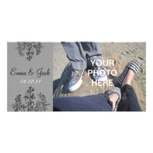 Reserva del personalizado la fecha plantilla para tarjeta de foto