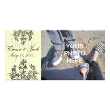 Reserva del personalizado la tarjeta de encargo de tarjeta con foto personalizada