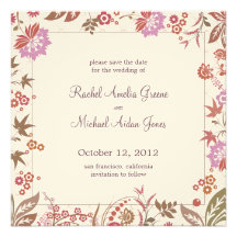 Reserva del relevo del otoño la invitación de boda