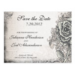 Reserva del rosa del tatuaje la postal del boda de