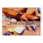 Reserva del Seashell las tarjetas de fecha del bod