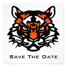 Reserva del tigre la fecha invitacion personalizada