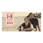 Reserva del vintage la plantilla de la tarjeta de  tarjetas fotográficas personalizadas