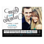 Reserva elegante de la foto del calendario la post