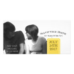 Reserva elegante las tarjetas de la foto de la fec tarjetas personales