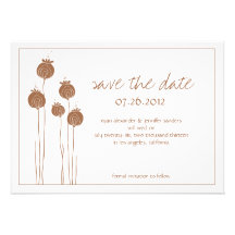 Reserva floral de Brown de las vainas la fecha Anuncios