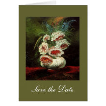 Reserva floral del vintage la tarjeta de nota de l