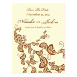 Reserva floral elegante elegante del pavo real del tarjetas postales