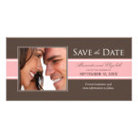 Reserva intrépida de la raya la fecha (chocolate/r tarjetas fotograficas 