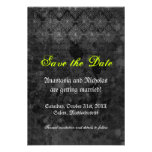 Reserva misteriosa del boda de Halloween la tarjet Comunicado Personal