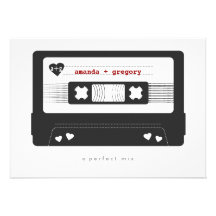 Reserva perfecta de la mezcla la fecha invitación personalizada