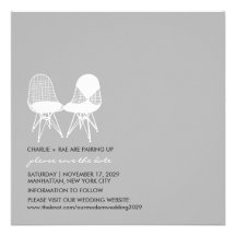 Reserva perfecta retra de Eames de los pares de la Comunicado