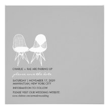 Reserva perfecta retra de Eames de los pares de la Anuncios Personalizados