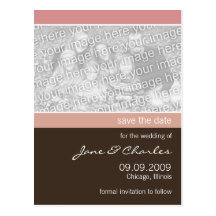 Reserva polvorienta de la foto del rosa y del choc tarjeta postal