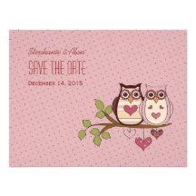 Reserva rosada de Sweethoot la tarjeta de fecha Invitaciones Personales