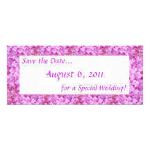 Reserva rosada del Hydrangea las tarjetas de fecha Invitación