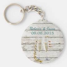 reserva rústica del boda del país del vintage la f llaveros