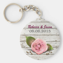 reserva rústica del boda del país del vintage la f llaveros personalizados